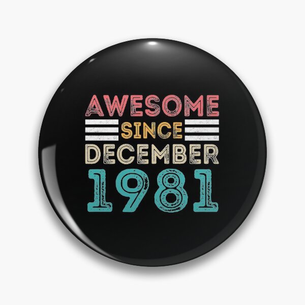 Item preview, Retro Vintage 39th Birthday - Awesome Since December 1981 designed and sold by meedTee.