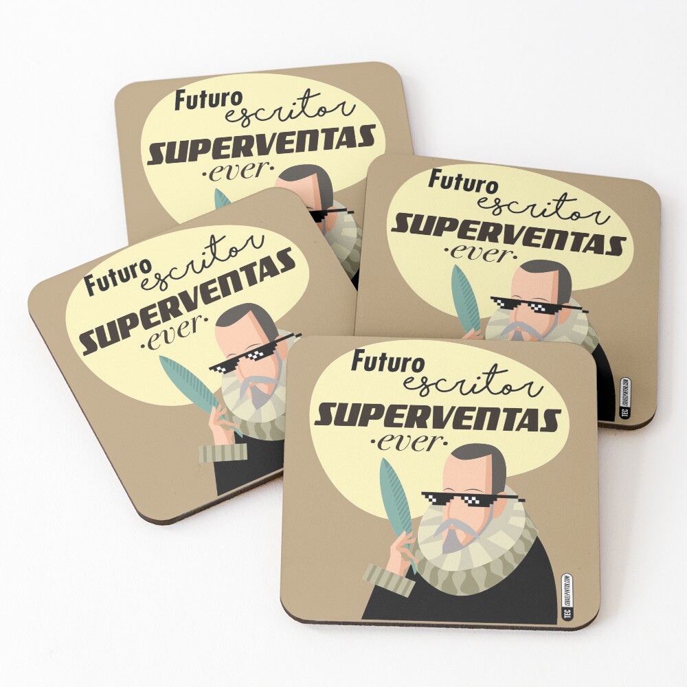 Futuro escritor superventas ever Posavasos (lote de 4)