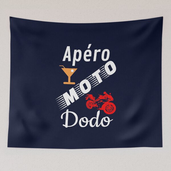 Item preview, apero moto dodo humor gift for background blue orange red designed and sold by sex-sansbol.