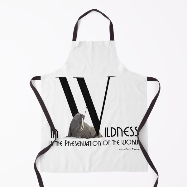 Item preview, In Wildness Is the Preservation of the World - Bold Font with Walrus designed and sold by TheCurators.