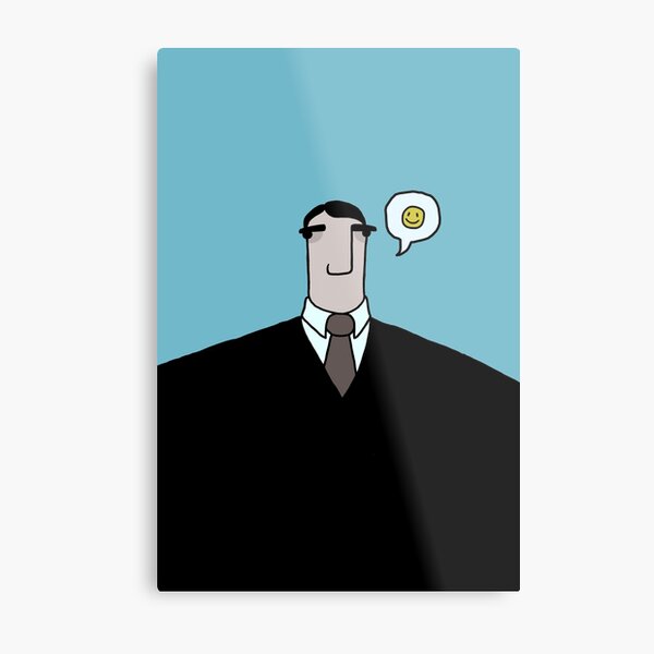 Happiness man Metal Print