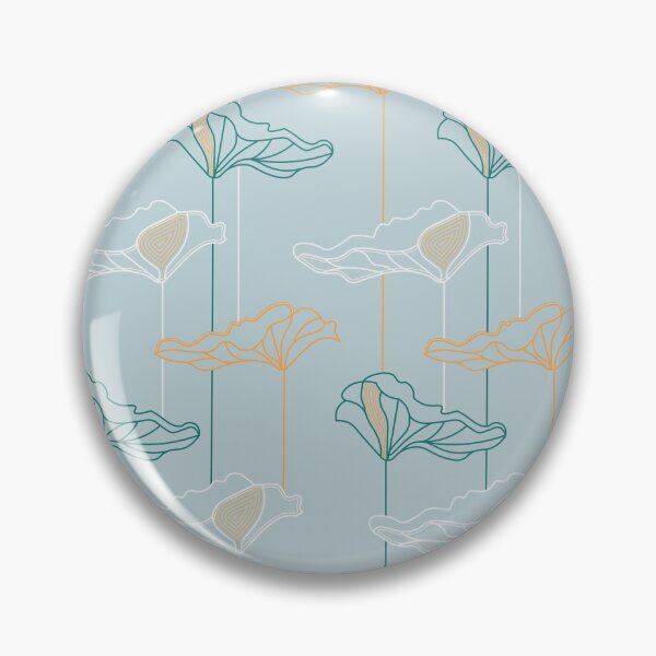 Item preview, Drawing of lotus leaves in a modern style designed and sold by MarinaVinnik.