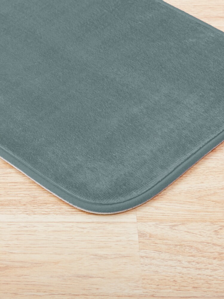 Alternate view of Cool Tropical Blue-Green Solid Color Pairs To Benjamin Moore Aegean Teal 2136-40 2021 Color of the Year Bath Mat