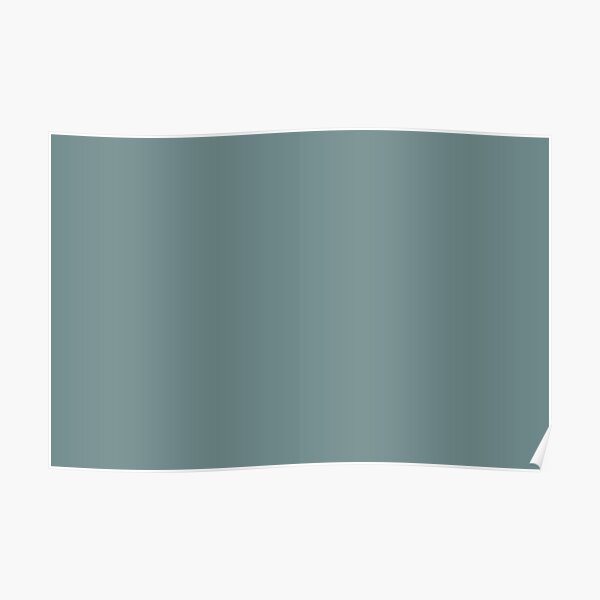 El color sólido azul-verde tropical fresco se empareja con Benjamin Moore Aegean Teal 2136-40 2021 Color del año Póster