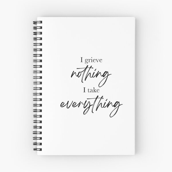 Item preview, Shatter Me "I grieve nothing. I take everything." designed and sold by Martina Conti.