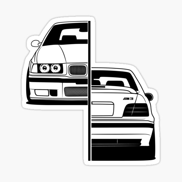 E36 Mejor diseño de camiseta Pegatina