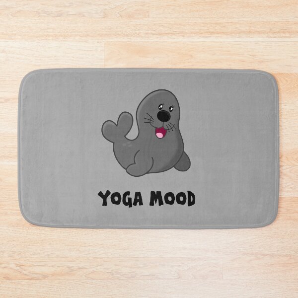 Item preview, Yoga Mood Seal gray designed and sold by oxoxoxo.