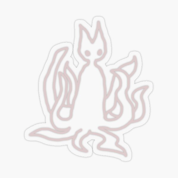 undisclosed ghost, light | heliosienne Transparent Sticker