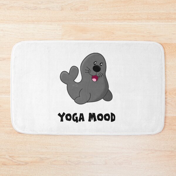 Item preview, Yoga Mood Seal white designed and sold by oxoxoxo.