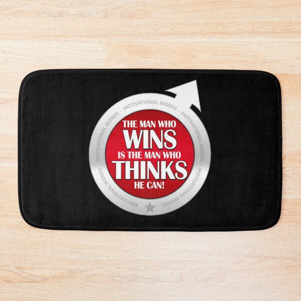 Item preview, The man who wins is the man who thinks he can! Free life! designed and sold by Cristian Stefan.