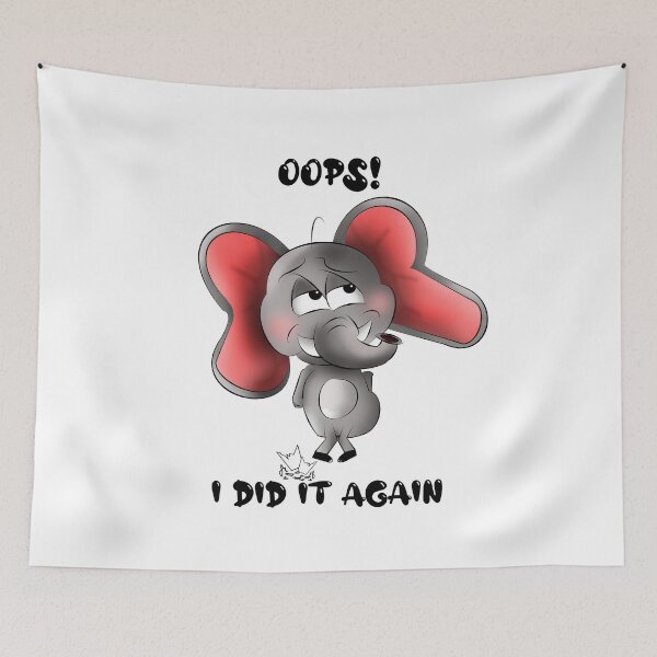 Item preview, elephant designed and sold by Jelena Tomic.