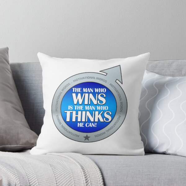 Item preview, The man who wins is the man who thinks he can! Free life! designed and sold by Cristian Stefan.