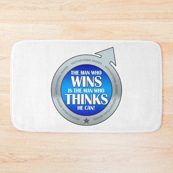 Item preview, The man who wins is the man who thinks he can! Free life! designed and sold by Cristian Stefan.