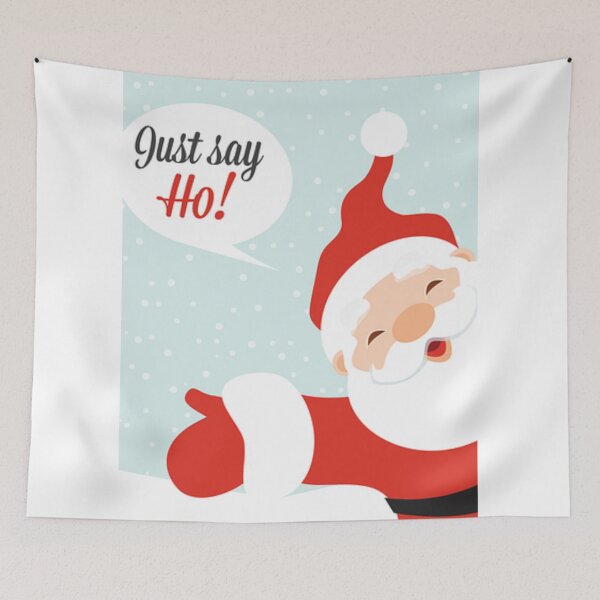 Item preview, Cute Santa, just say ho! Merry Christmas designed and sold by Boss  Bubble.