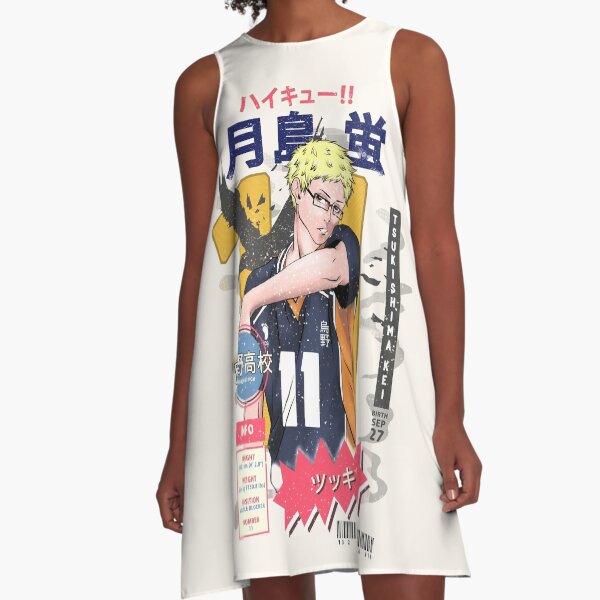 Haikyuu Fan Art Tsukishima Kei A Line Dress For Sale By Entutpretcriet Redbubble