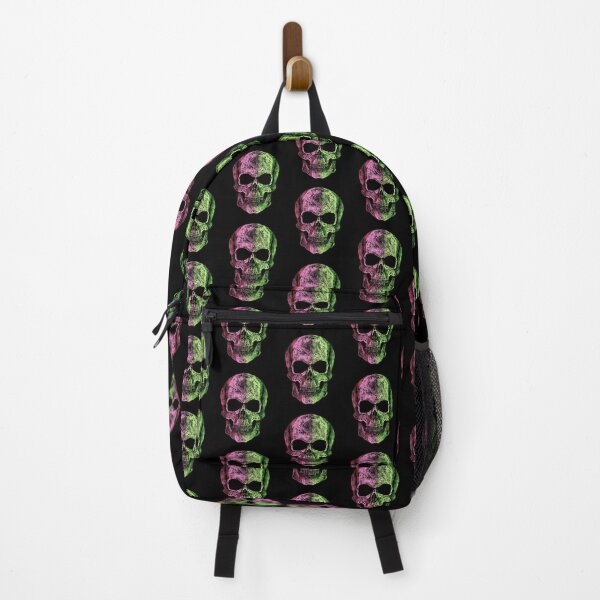 Item preview, Human anatomy Skull  pink green cute mask designed and sold by Collagedream.