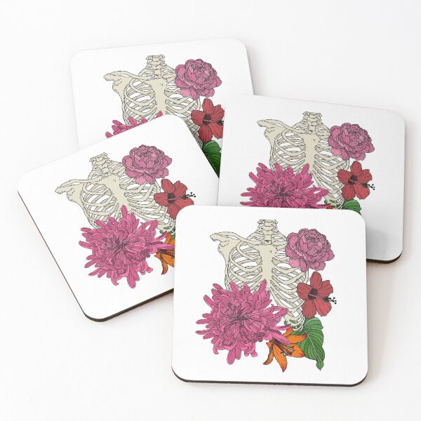 Item preview, Skeleton with flowers designed and sold by tsiguidou.