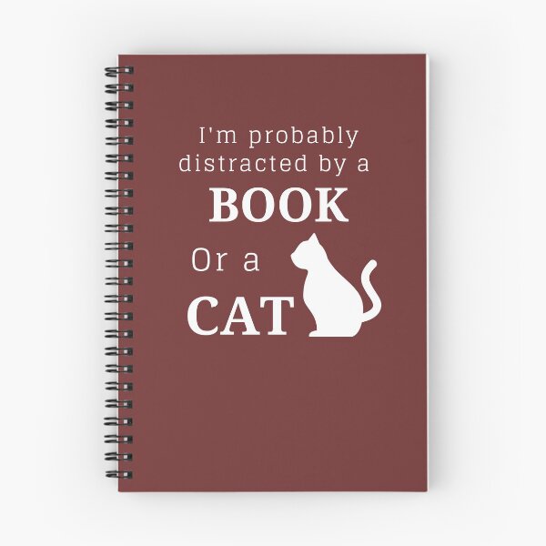 Item preview, Distracted by Books and Cats  designed and sold by CJacobsDesigns.