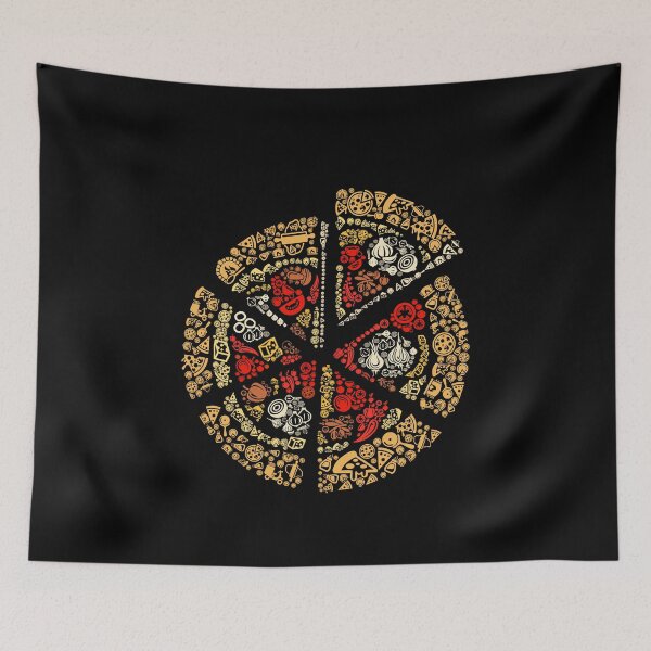 Item preview, Whole Pizza Pattern designed and sold by VibrantGifts.