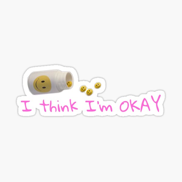 I Think I'm Okay II Machine Gun Kelly, YUNGBLUD & Travis Barker Sticker
