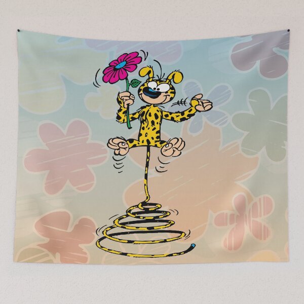 Item preview, Marsupilami spring with flower / Flower design designed and sold by Hubashop.