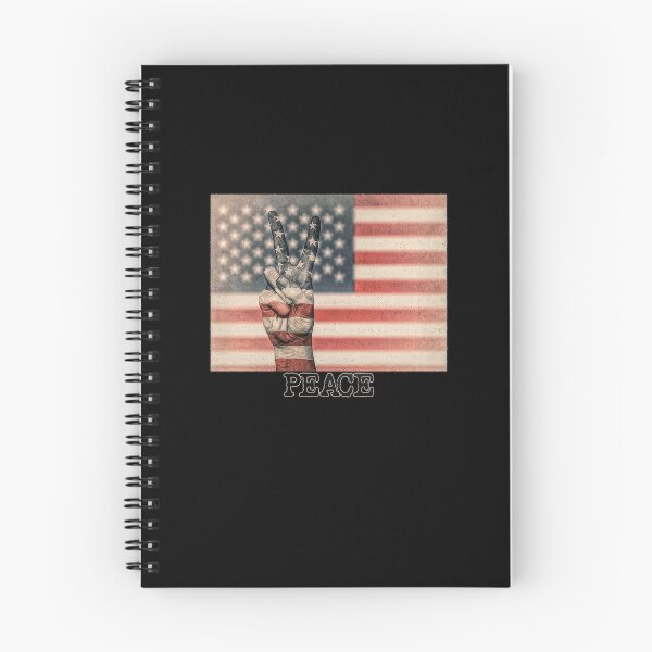 Item preview, Peace Sign Hand on Distressed American Flag USA designed and sold by merch-Mashed.
