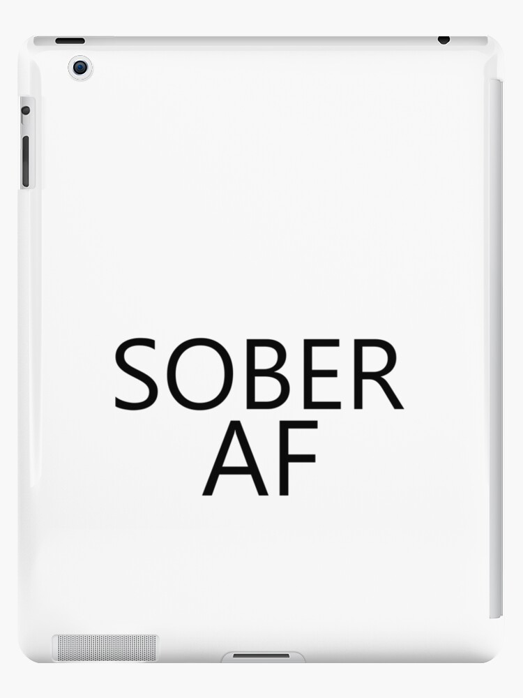 Sober AF Design for those in Recovery from Addiction (Black Font