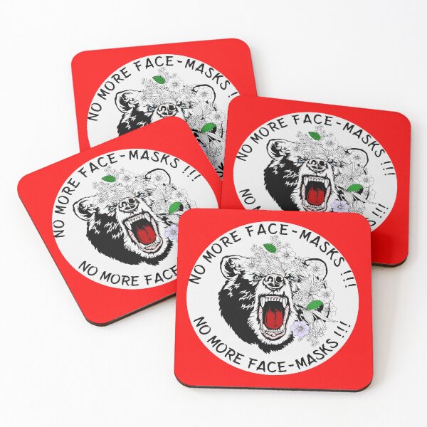 Item preview, more Face Masks (white circle)  designed and sold by Freedom Sign.