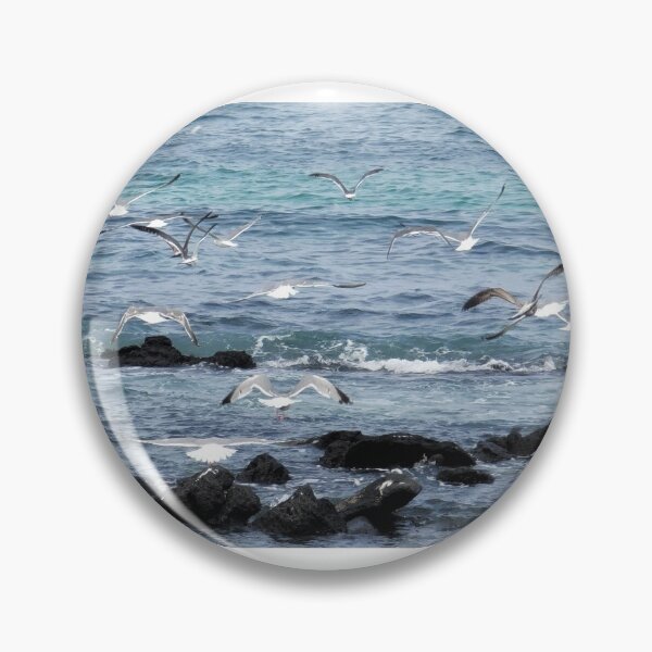 Item preview, View of migratory birds flying on the jeju  island sea in Korea. designed and sold by human8891.