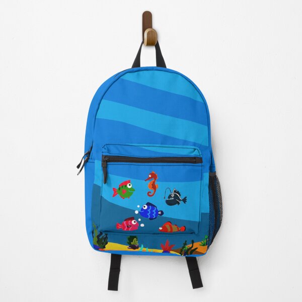 Item preview, Under water aquarium with anglerfish seahorse and clownfish designed and sold by AnKroDesigns.