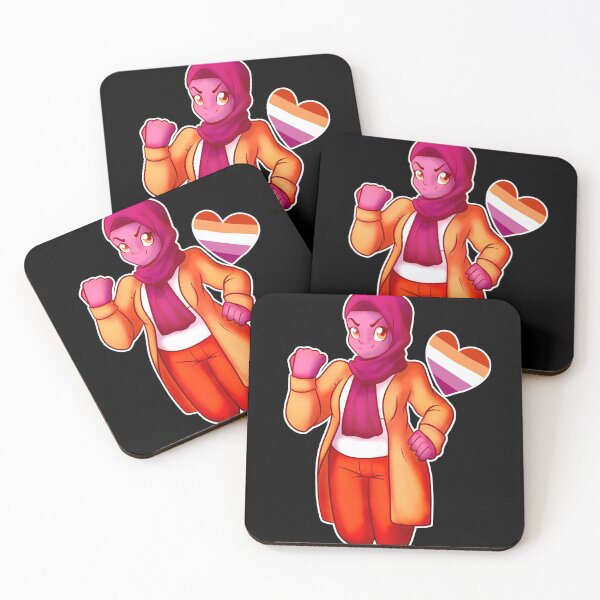 Item preview, Humanized lesbian flag designed and sold by SweetPencil.