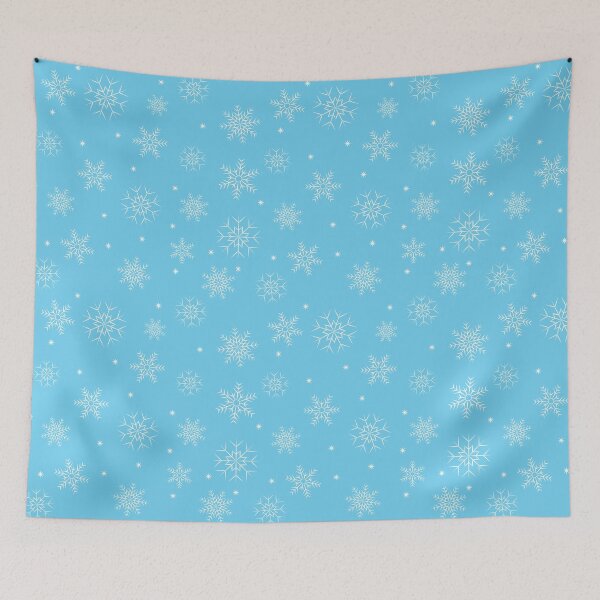 Item preview, Blue and white snowflake winter pattern  designed and sold by Jake Purcell.