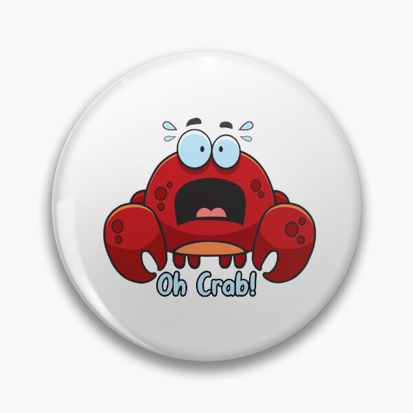 Item preview, Oh Crab! - Stressed and Scared Red Crab designed and sold by Kaos Urbanwear.