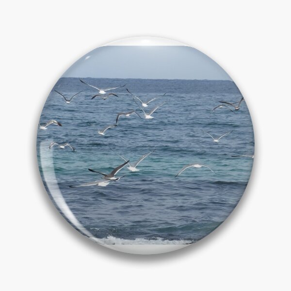 Item preview, View of migratory birds flying on the jeju  island sea in Korea. designed and sold by human8891.