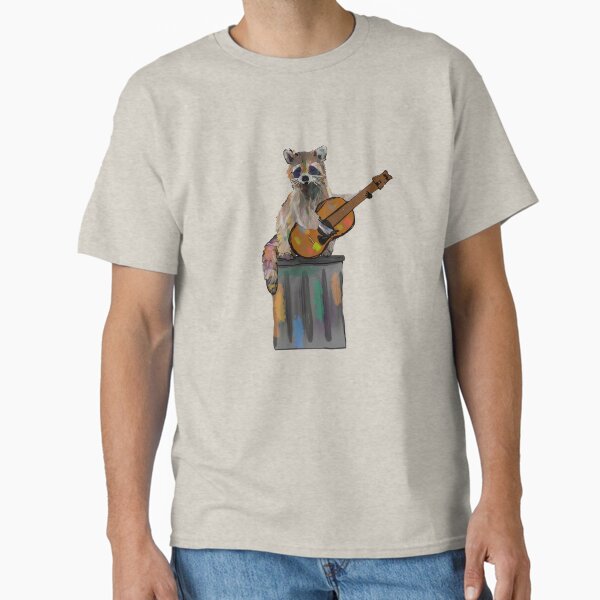 Item preview, Rocky Raccoon Guitar playing Raccoon Beatles  designed and sold by peterdrawings.