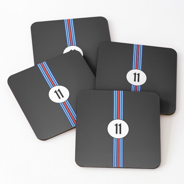 Item preview, Martini Racing Number 11 Carbon Poster – Iconic Racing Livery Art designed and sold by Road To Track.