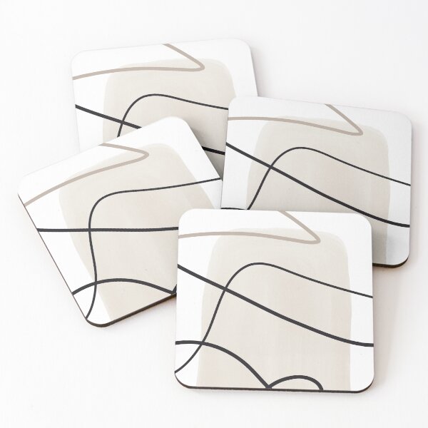 Item preview, Watercolor Shape with Abstract Lines designed and sold by AgataCreate.