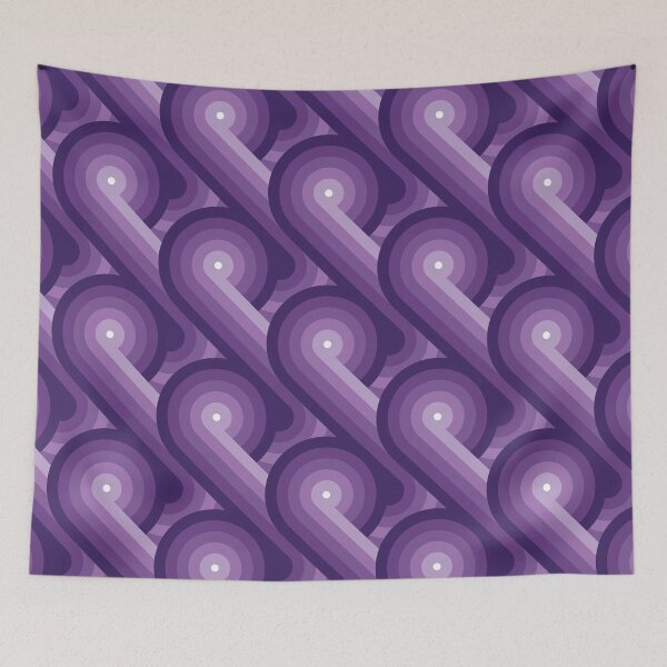 Item preview, Disco Circles Geometric Pattern – Purple designed and sold by RoguePatterns.