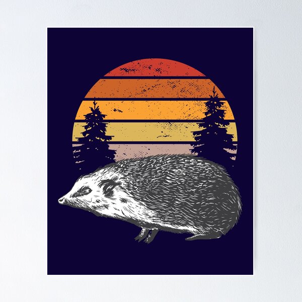 Item preview, Wild Hedgehog in the Sunset designed and sold by Tender Flower Clothing.
