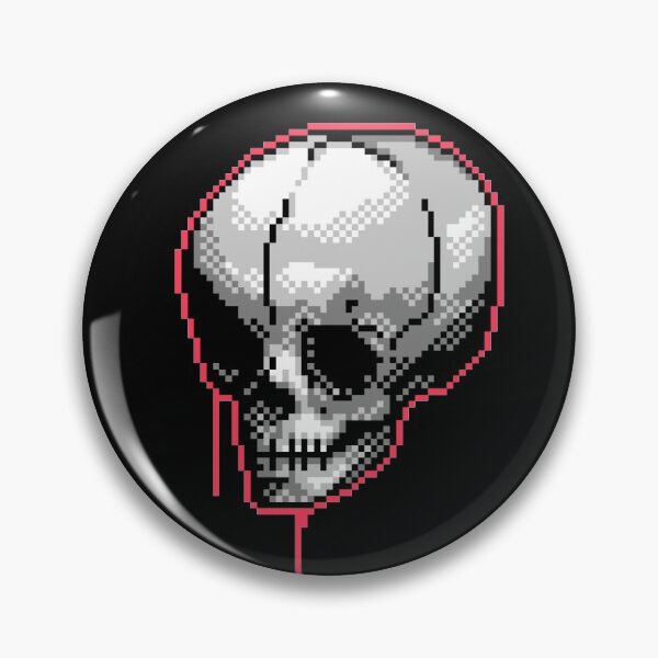 Item preview, Pixel Skull designed and sold by SkeletonJack 666.