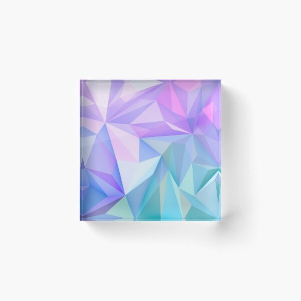 Aperçu de l'œuvre Violet & Bleu Dégradé Géométrique créée et vendue par newburyboutique.