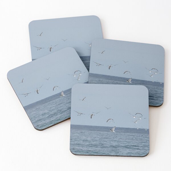 Item preview, View of migratory birds flying on the jeju  island sea in Korea. designed and sold by human8891.