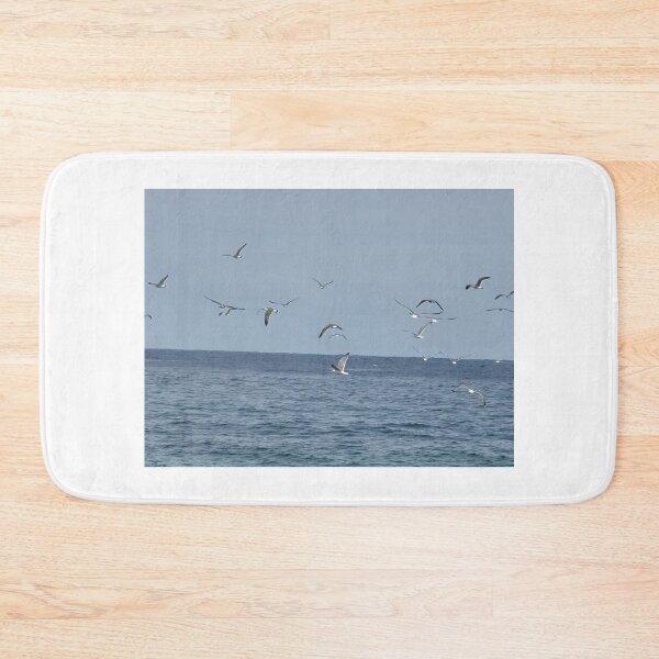 Item preview, View of migratory birds flying on the jeju  island sea in Korea. designed and sold by human8891.