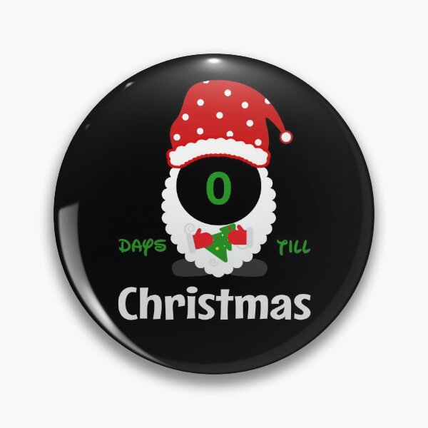 Item preview, Chirstmas Santa Countdown Advent Calendar 0 Days Till Xmas designed and sold by PrintOfi.