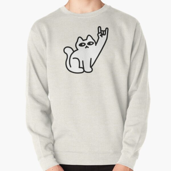 Cats Like Metal Pullover Sweatshirt