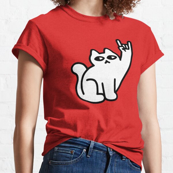 heavy metal cat shirt