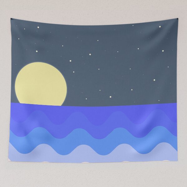 Item preview, Moonlit Ocean designed and sold by Himanshi Agarwal.