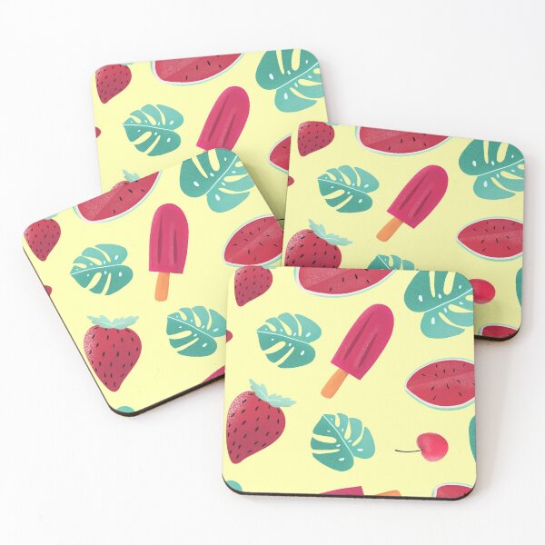 Item preview, Red Fruits - Watermelon, lollipop, leaves, cherry and Strawberry designed and sold by worldtrend.