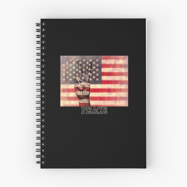 Item preview, Peace Sign Hand on Distressed American Flag USA designed and sold by merch-Mashed.