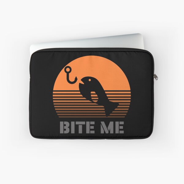 Artikelvorschau, Beiß mich | Fisch und Haken | Lustiges Fischen Retro Design für Fischer und Fischerinnen entworfen und verkauft von InkItStudio.